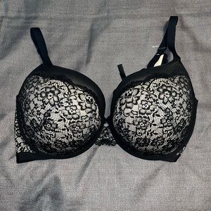 Torrid Black Lace Bra 44G
